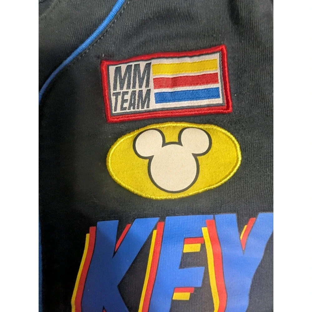 Disney Junior Mickey Mouse Racing Team Boys 3T Black Pit Crew Button Shirt